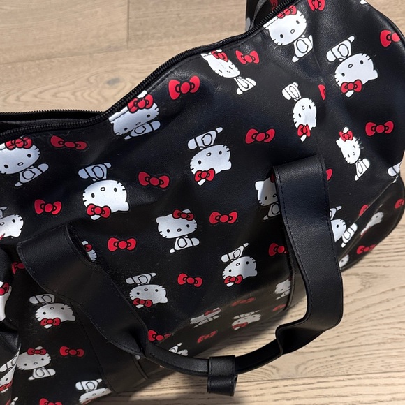 Hello Kitty Black and Red Patterned Tote - Picture 1 of 5